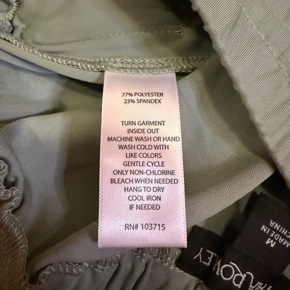 Cynthia Rowley Sage Green Activewear Shorts Drawstring Elastic Women Medium NWT - Picture 11 of 16